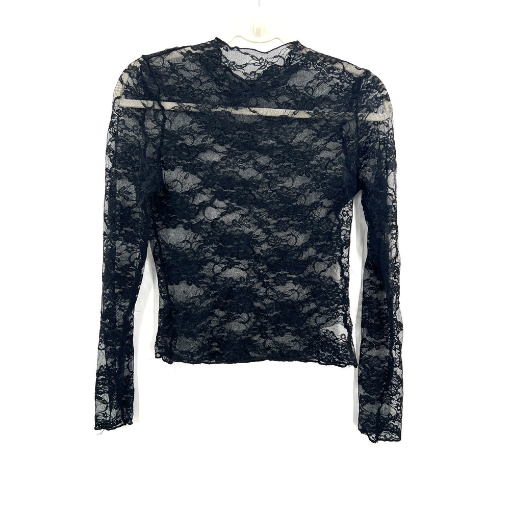 lace long sleeve high neck top whimsigoth goth grunge y2k retro witchy